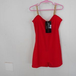 Dance or Gymnastics Biketard  Red  Many Sizes NWT